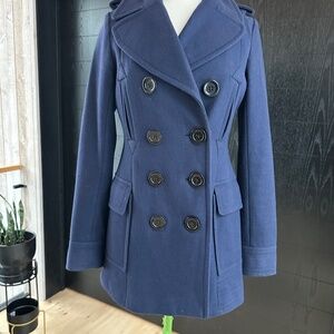 Like New MISS SIXTY M60 Wool Blend Navy Peacoat, Size S